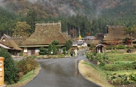 納豆発祥の地、京北